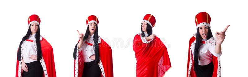 Mulher de neg?cios da rainha no conceito do neg?cio imagem de stock royalty free Mulher de neg?cios da rainha no conceito do neg?cio imagem de stock royalty free