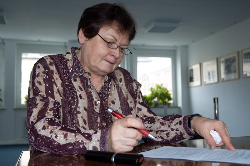 Empresária imagem de stock