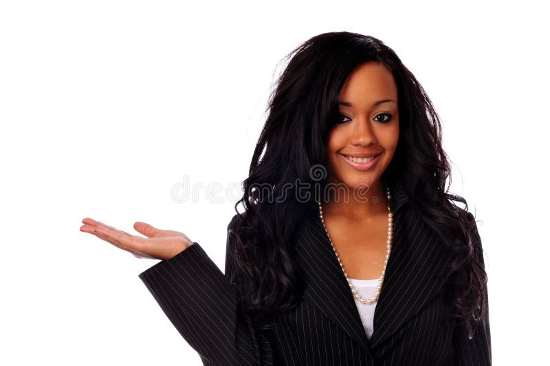 Mulher de negócios do americano africano fotografia de stock Mulher de negócios do americano africano fotografia de stock
