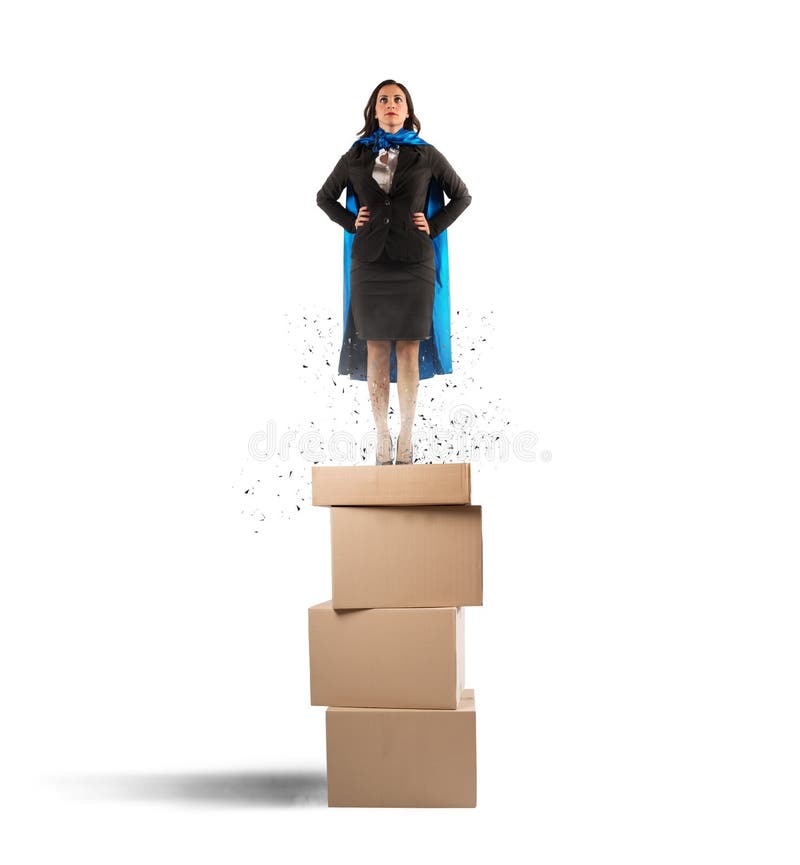 Mulher de negócios super imagem de stock Mulher de negócios super imagem de stock