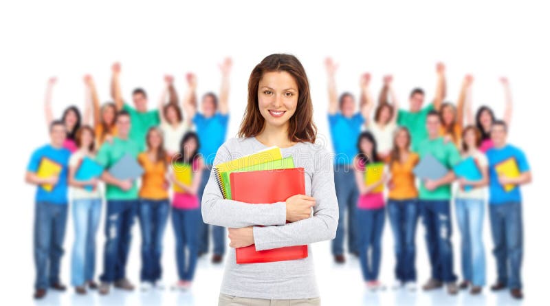Estudante do sexo feminino fotografia de stock