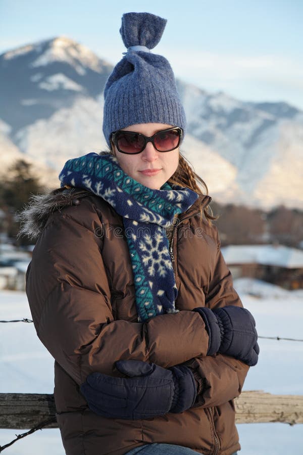 Mulher do inverno imagem de stock royalty free Mulher do inverno imagem de stock royalty free