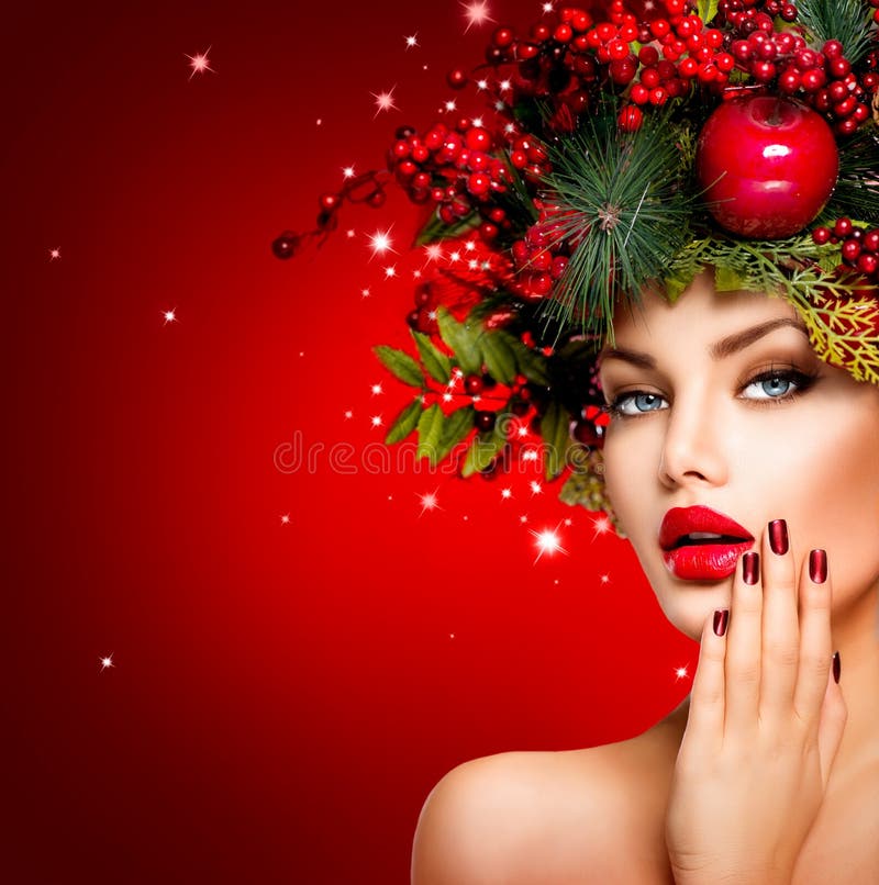 Mulher do inverno do Natal Mulher do inverno do Natal