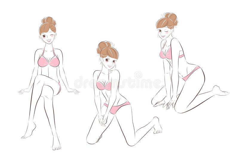 Mulher dos desenhos animados da beleza ilustração royalty free Mulher dos desenhos animados da beleza ilustração royalty free