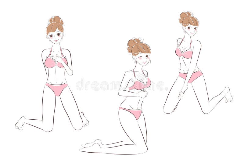Mulher dos desenhos animados da beleza ilustração do vetor Mulher dos desenhos animados da beleza ilustração do vetor