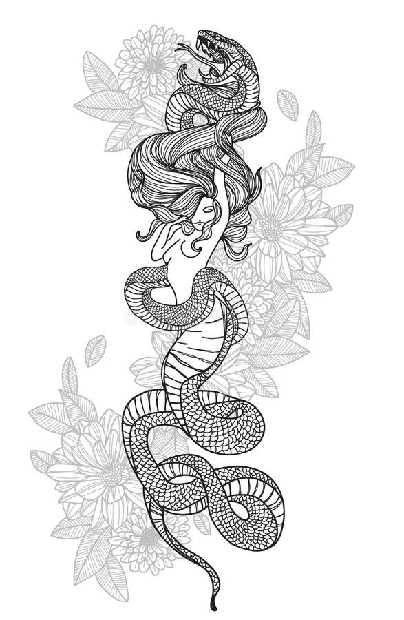 Ilustração de tatuagem de fogo em fundo branco esboço desenhado à mão
