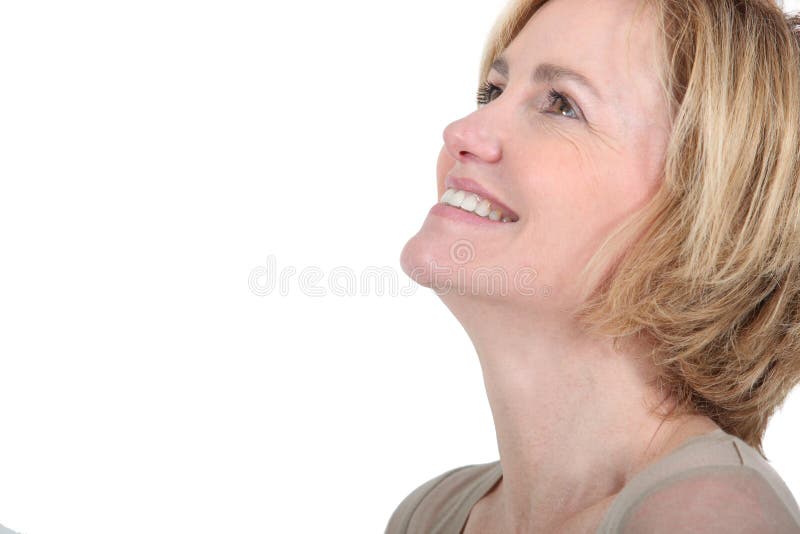 Mulher feliz foto de stock