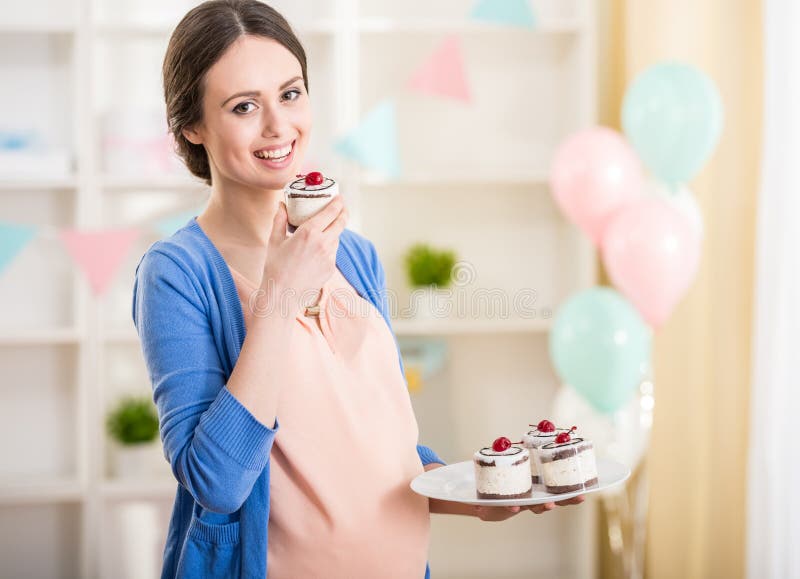 Mulher gravida imagens de stock Mulher gravida imagens de stock