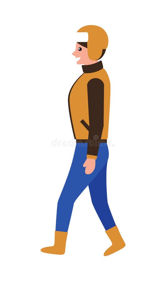 Mulher no revestimento morno da fêmea da opinião lateral de pano do inverno ilustração royalty free Mulher no revestimento morno da fêmea da opinião lateral de pano do inverno ilustração royalty free
