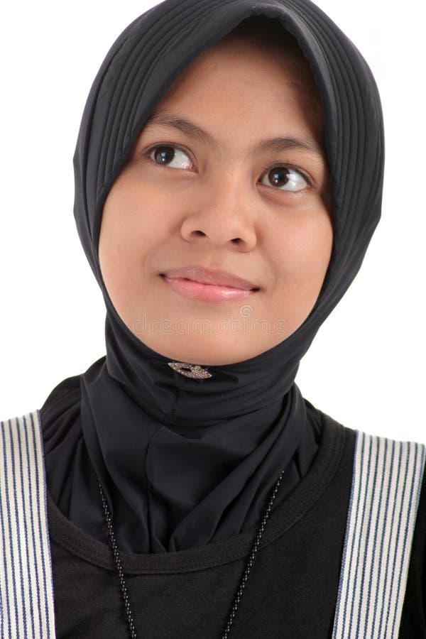 Mulher com vestuário muçulmano foto de stock