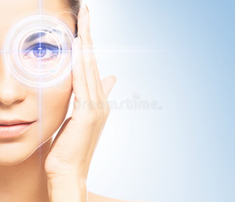 Mulher nova e atrativa do futuro foto de stock Mulher nova e atrativa do futuro foto de stock