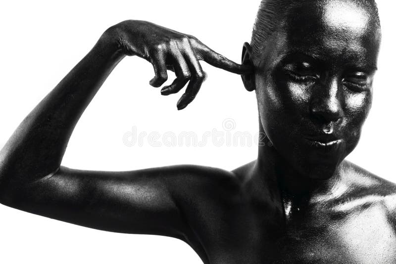 Mulher preta compo foto de stock royalty free