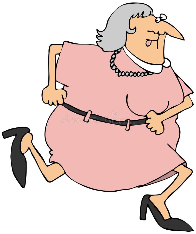Mulher Running ilustração do vetor Mulher Running ilustração do vetor