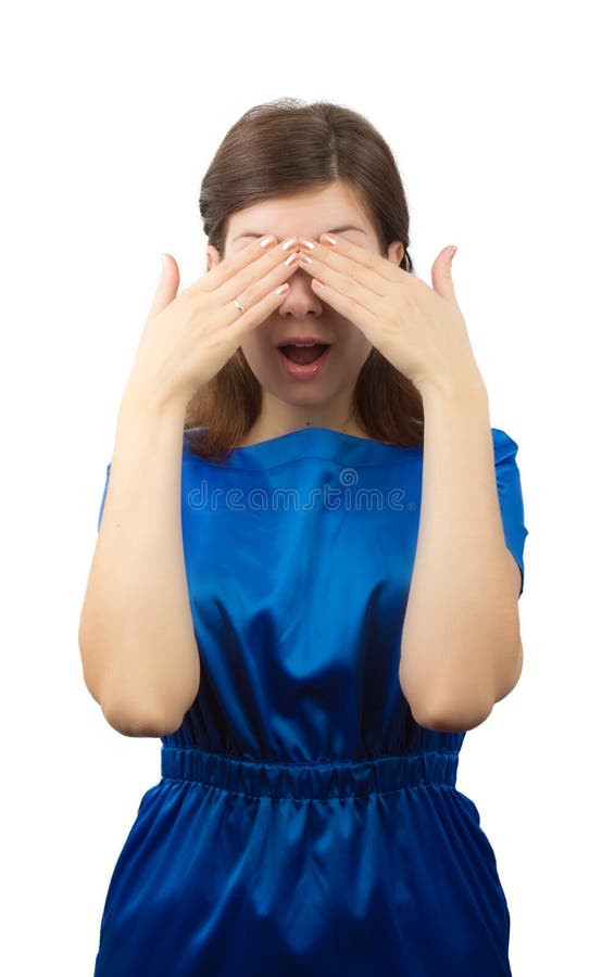 Mulher Scared fotografia de stock royalty free Mulher Scared fotografia de stock royalty free