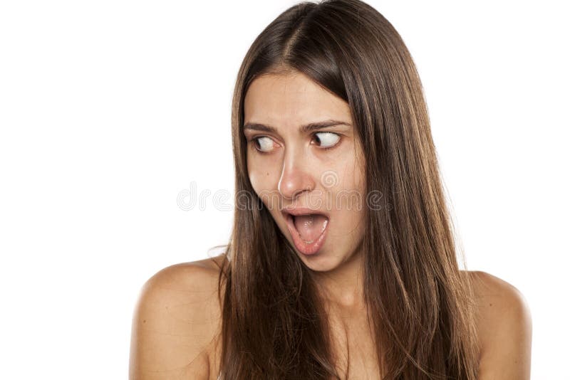 Mulher Scared fotos de stock royalty free Mulher Scared fotos de stock royalty free