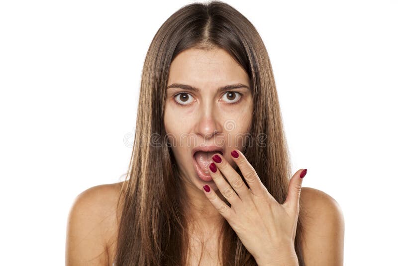 Mulher Scared imagens de stock Mulher Scared imagens de stock