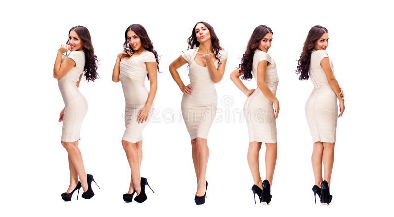 Mulher 'sexy' da colagem cinco fotografia de stock royalty free Mulher 'sexy' da colagem cinco fotografia de stock royalty free