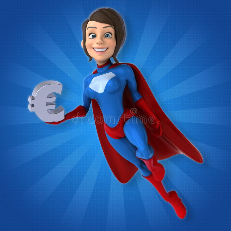 Mulher super ilustração stock Mulher super ilustração stock