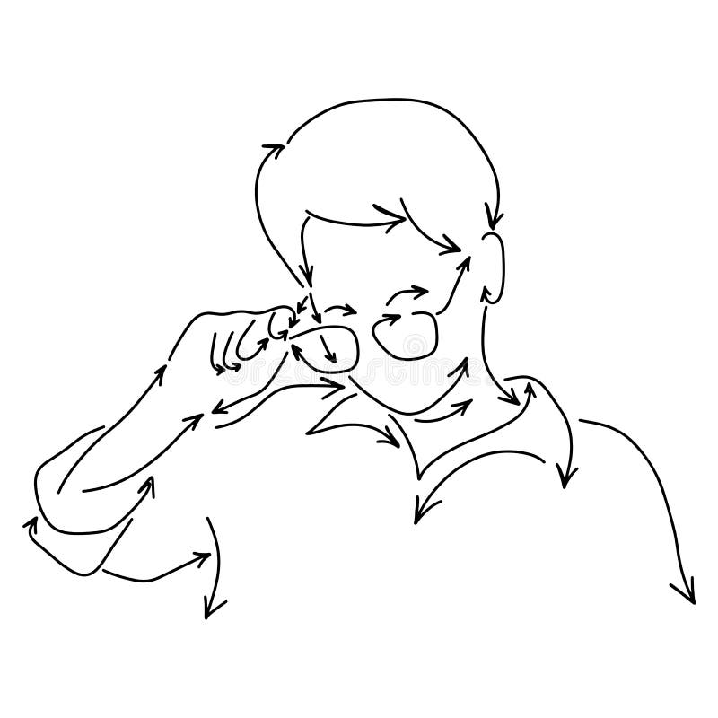 Mulher Tirando óculos Feitos De Ilustração Do Vetor De Seta Desenhar Mão  Desenhada Com Linhas Pretas Isoladas Em Branco Ilustração do Vetor -  Ilustração de forma, seta: 157618791