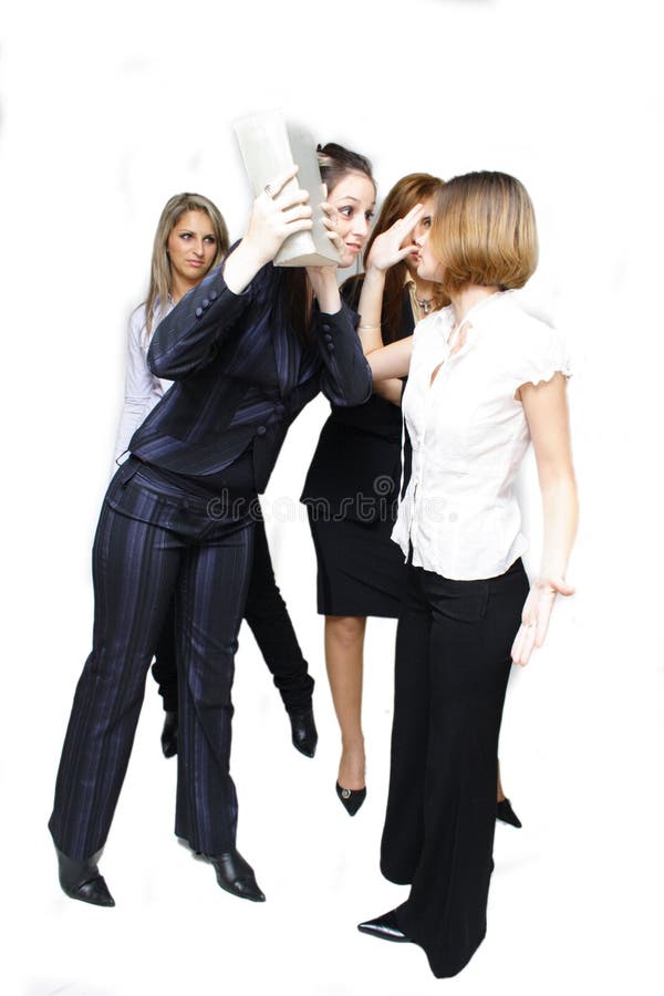 Mulheres de negócios guerreiras fotos de stock royalty free