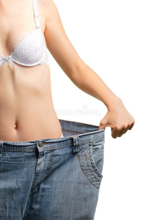 Mulher Gorda Que Tenta Desgastar Calças De Brim Apertadas Foto de Stock -  Imagem de barriga, gordo: 11430550