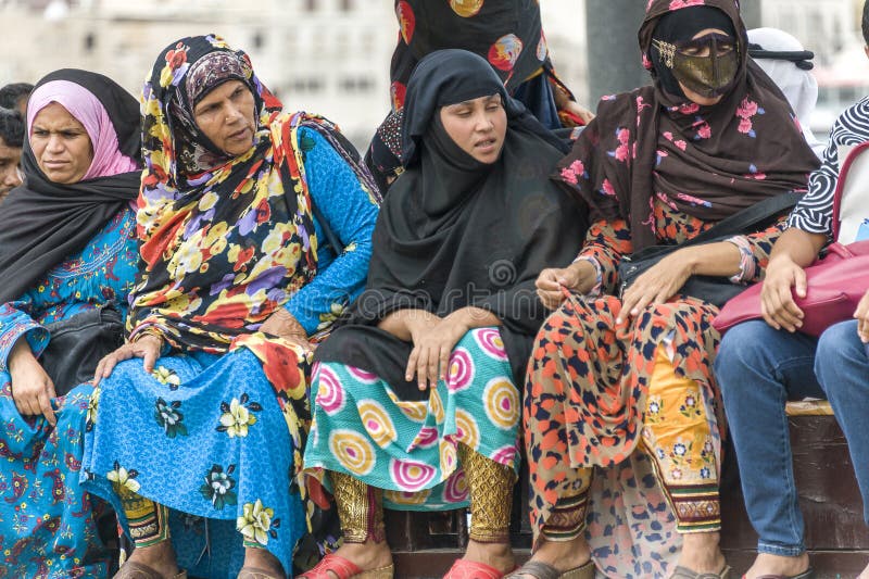 Mulheres muçulmanas fotografia de stock