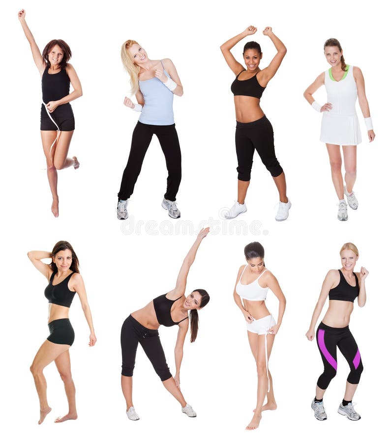 Mulheres novas bonitas da aptidão imagem de stock Mulheres novas bonitas da aptidão imagem de stock
