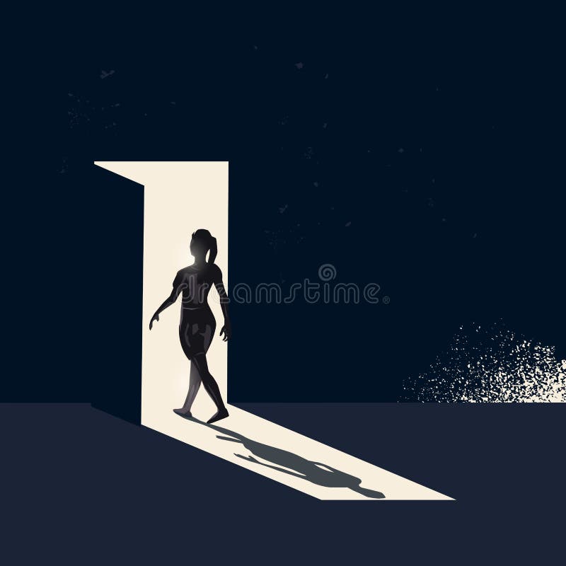 Mulheres que andam através de um estar aberto ilustração do vetor Mulheres que andam através de um estar aberto ilustração do vetor