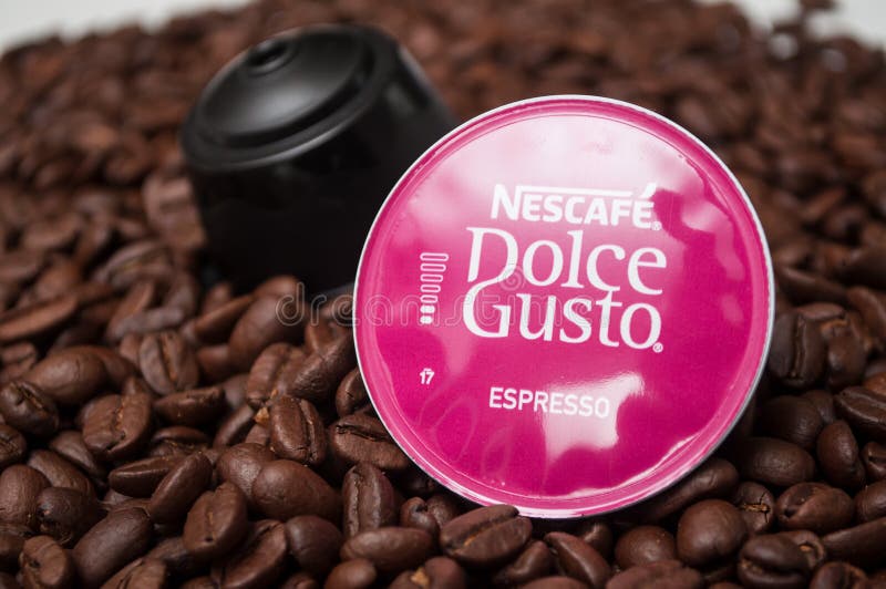 Krups Nescafe Dolce Gusto Circolo Coffee Machine And Capsules Stock Photo -  Download Image Now - iStock