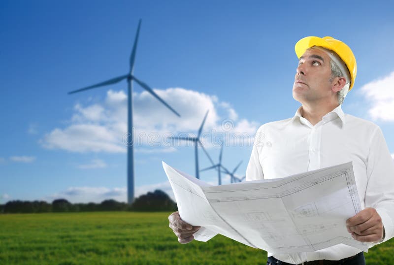 Mulino a vento di programma dell'assistente tecnico maggiore dell'architetto di perizia immagini stock libere da diritti Mulino a vento di programma dell'assistente tecnico maggiore dell'architetto di perizia immagini stock libere da diritti