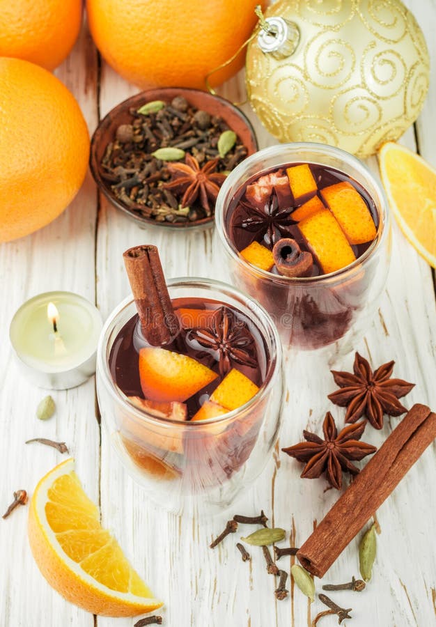 Mulled Wine - Christmas Hot Drink Stock Image - Image of ...