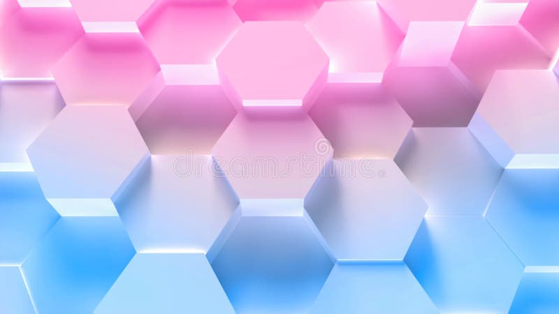 Colorful technology hexagon pattern background stock illustration