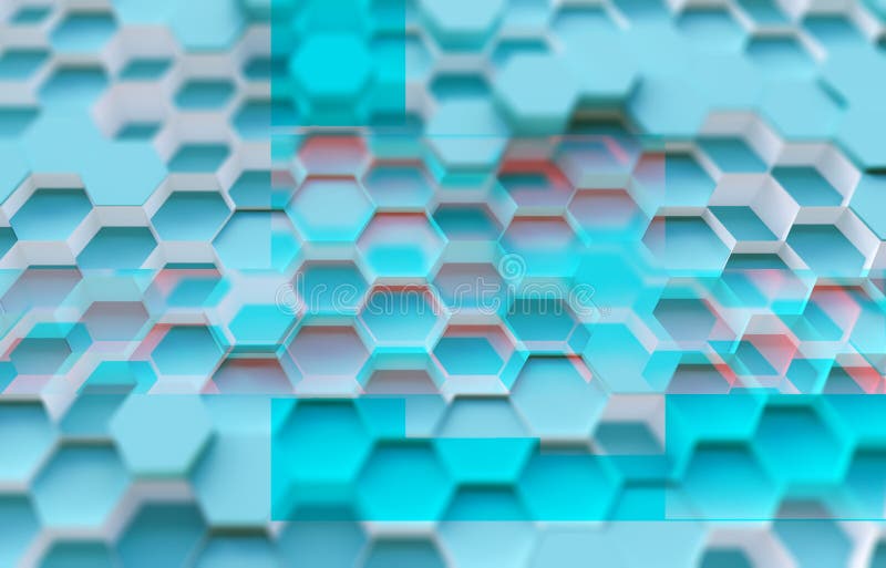 Technology hexagon pattern background royalty free illustration