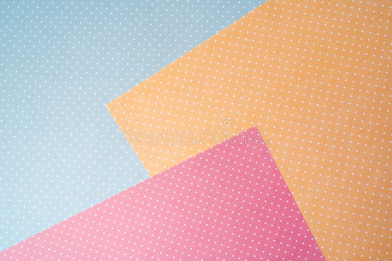 Multi Colored Abstract Paper Pastel Colors with Geometric Shape Imagem
