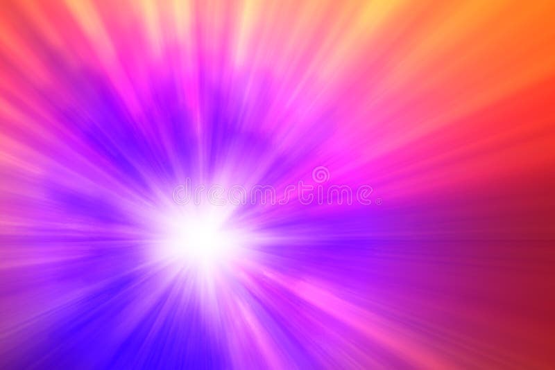 Multi-colored burst abstract background stock illustration