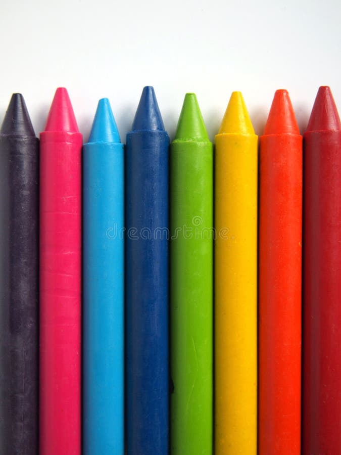 Multicolored crayon stock photo. Image of color, sketch 29020326