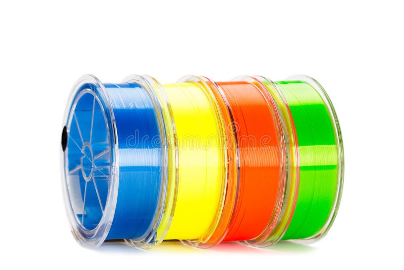 Multi-colored monofilament line for fishing