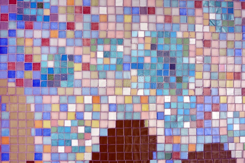 Colorful Mosaic Glass Tile Wall Stock Photo Image of abstract