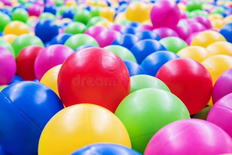 Multicolored Plastic Balls Stock Image Image of abstract, game 91174323
