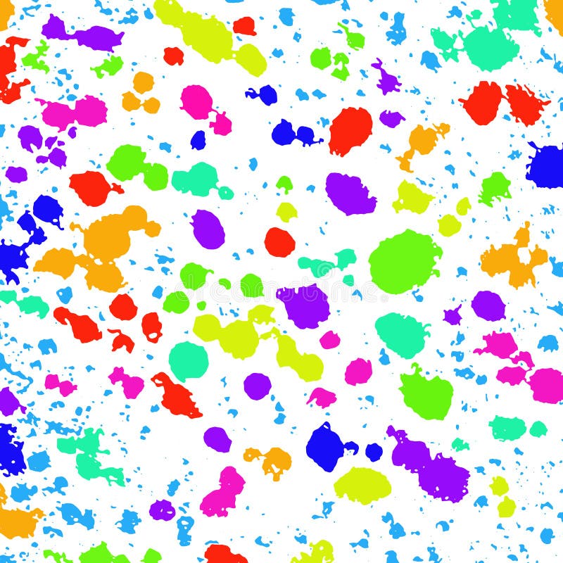 Colored Blots Spots On The White Background. Vector Image Stock Vector ...