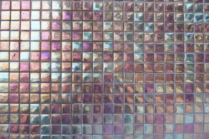 Multi-colored square tiles the background structure ceramics decoration royalty free stock image