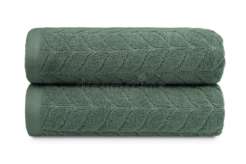Multicolored Terry Cotton Bath Towels, Isolate Stock Image Image of
