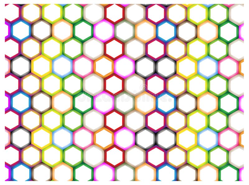 Seamless pattern of the white hexagon net. Transparent background. EPS 10  Stock Vector