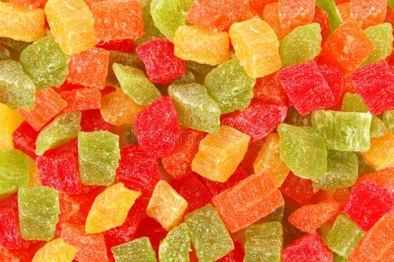 Multicoloured Candied Fruits Stock Images Image 9344134