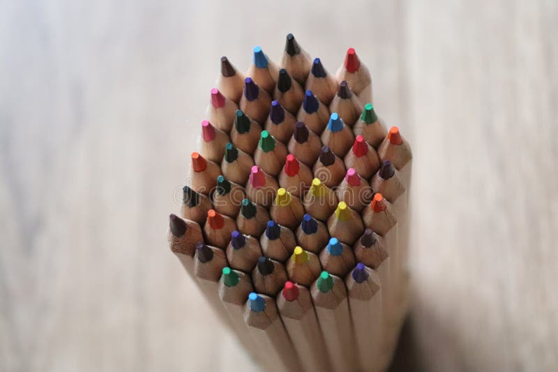 Coloured Pencils Pastel Colours Creating Art Stock Photo Image of colours, coloured 165135502