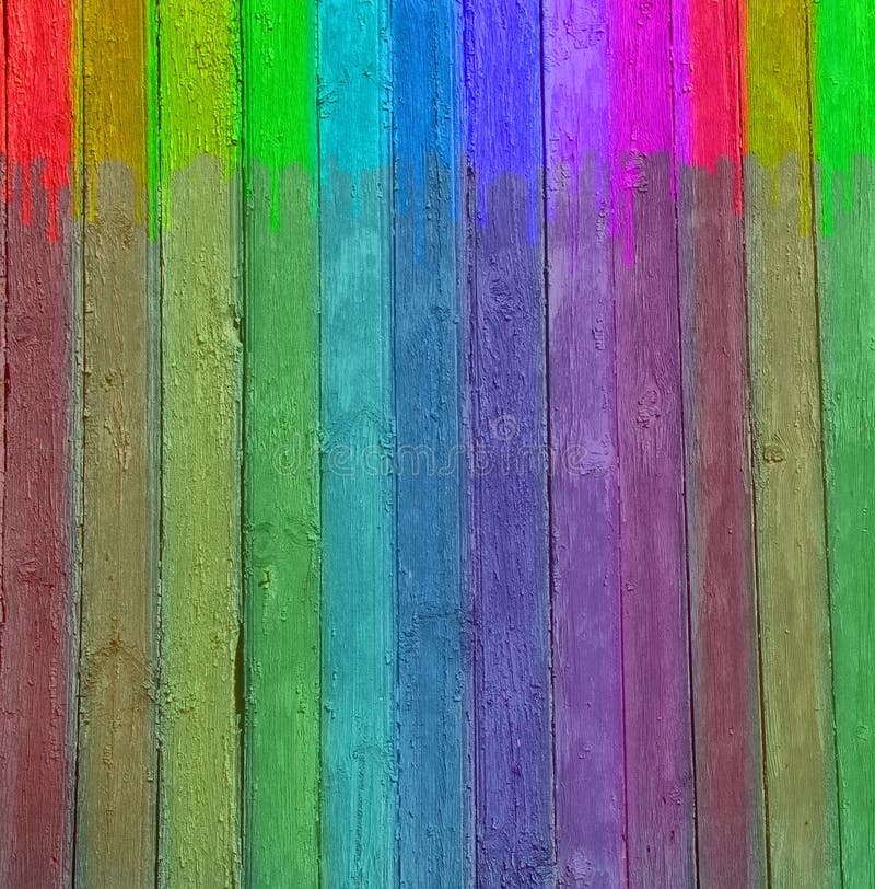 Multi-coloured Wooden Wall Picture. Image: 13767546