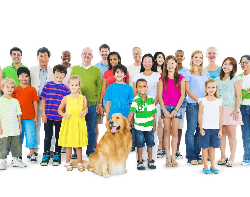 Multi-Ethnic Group of Mixed Age People