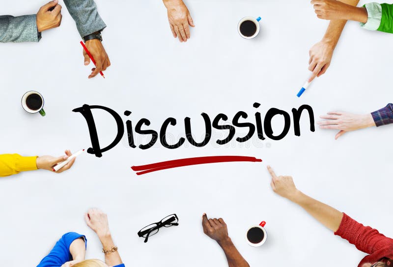 Multi-Ethnic Group of People and Discussion Concept Stock Photo - Image