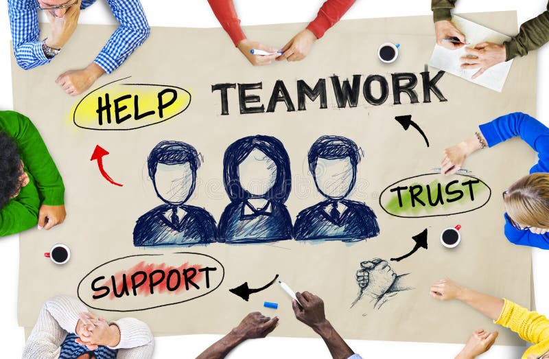 MultiEthnic Group Of People Planning And Teamwork Concepts Stock Photo