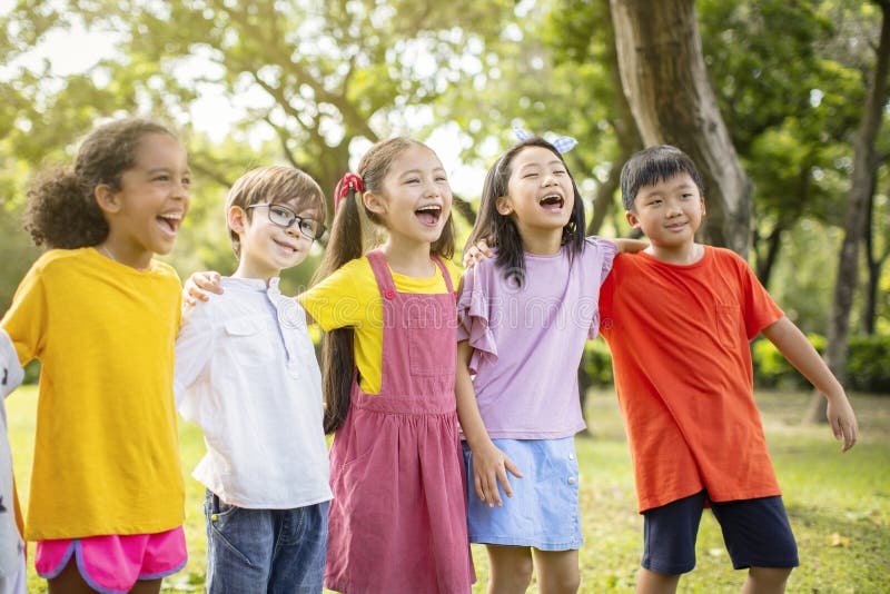 Group Of Kids Laughing